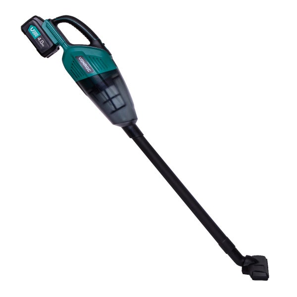 VONROC Akku-Handstaubsauger/Handsauger – 20V – 0,5-L-Auffangbehälter - Inkl. 1 x 4,0-Ah Akku, Ladegerät, 3 Düsen und Verlängerungstück