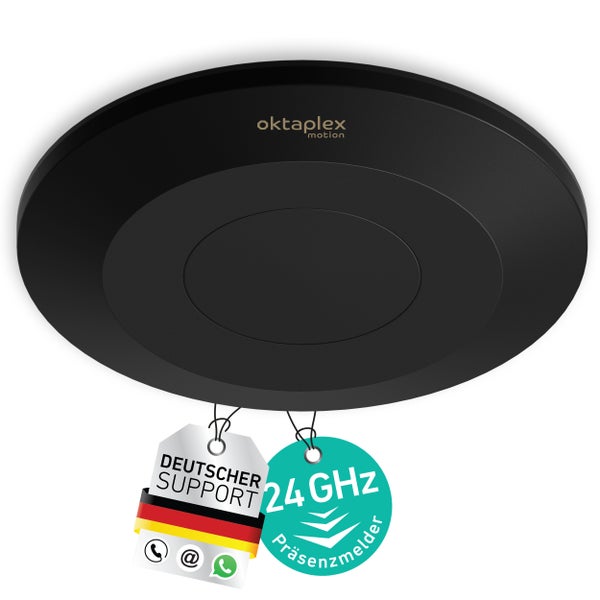 Oktaplex Motion Präsenzmelder mit deutschem Support und 2,4 GHz Frequenz