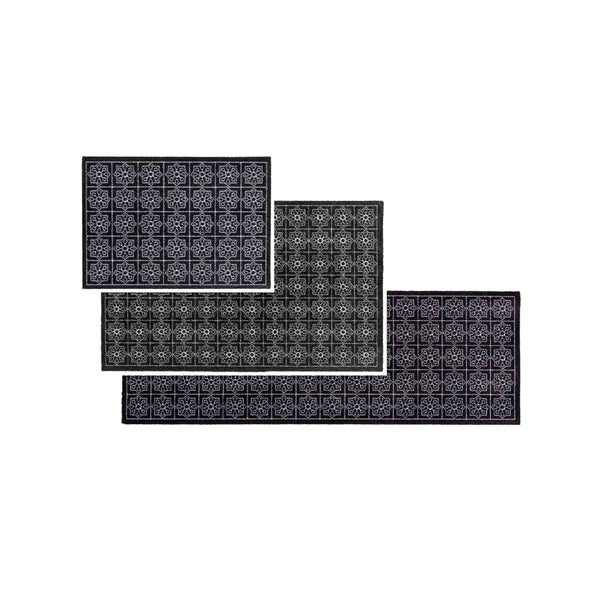 Mehrere Fußmatten mit floralem Muster