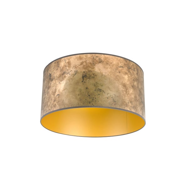 Lampenschirm Bronze 50/50/25 mit goldenem Interieur