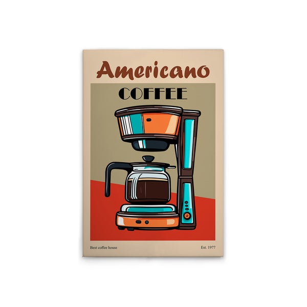 Illustration einer Kaffeemaschine für Americano