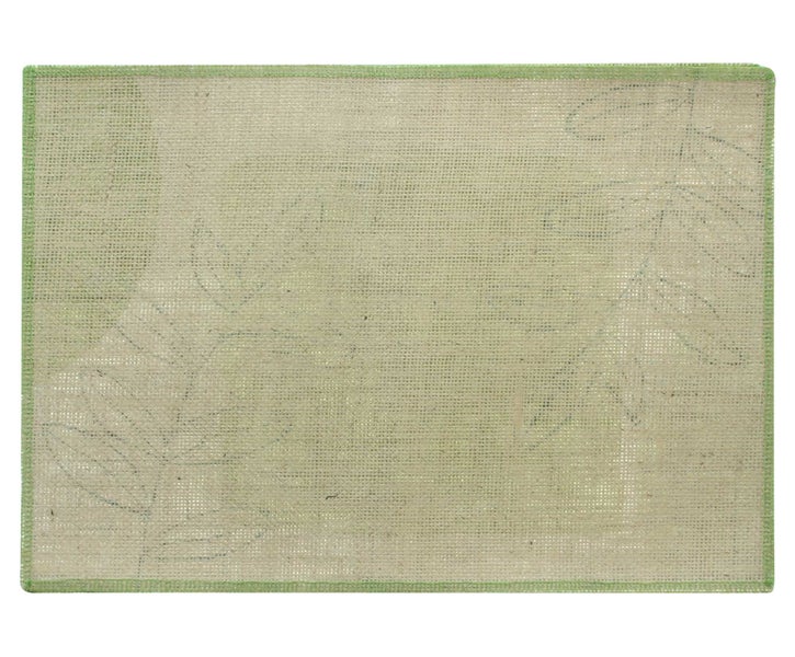 FRANK FLECHTWAREN | Platzmatte Green Nature, 2er Set, JUTE, KUNSTSTOFF, 43 x 30 cm