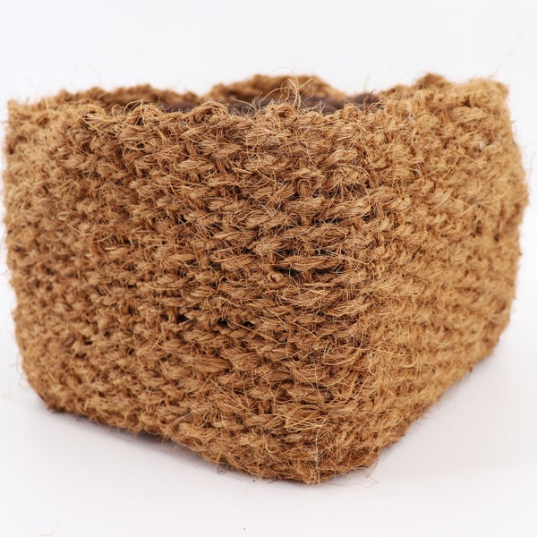 4 Kokos Pﬂanzkorb 25 x 25 x 20cm Teichkorb für Ufermatte & Böschungsmatte