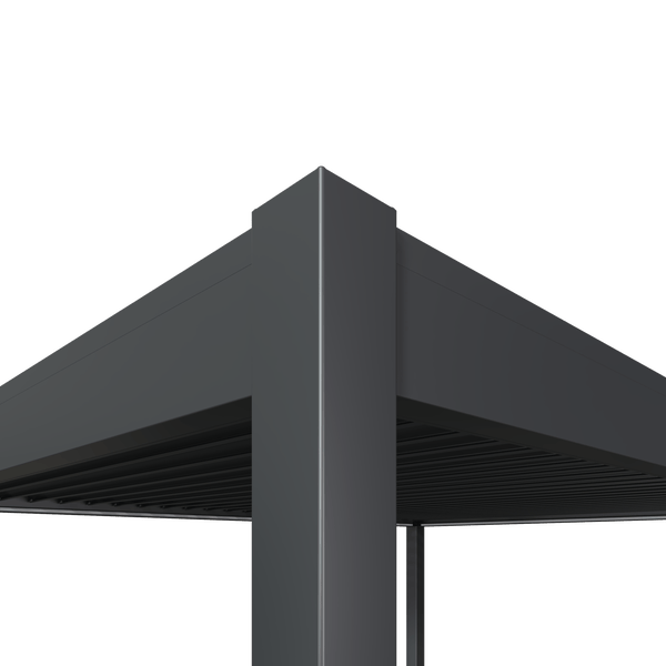 Weide Elektrische Deluxe Aluminium Pergola 3 x 4 M mit LED
