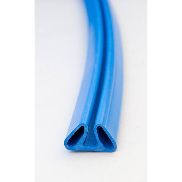Nahaufnahme einer blauen Dichtung für den Innenausbau