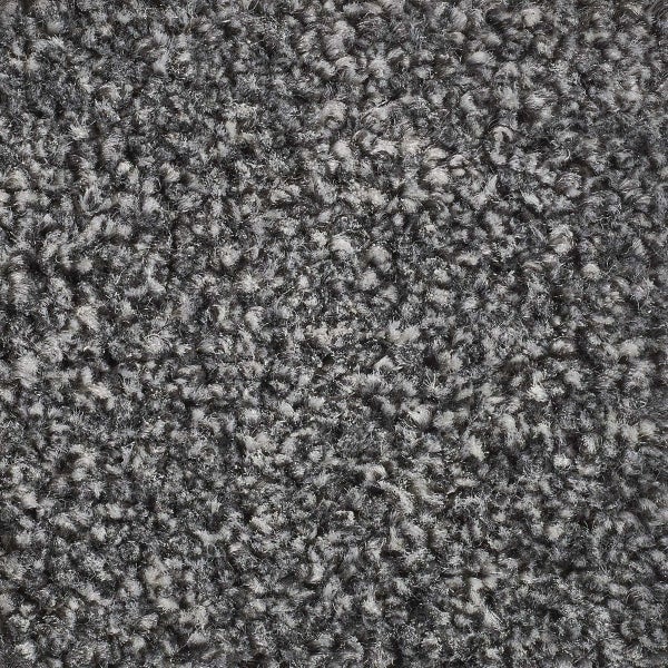 Velours Meterware dunkelgrau Teppichboden Auslegware für Treppen und Stuhlrollen im Wohnbereich 500 cm Breite (Meterware)
