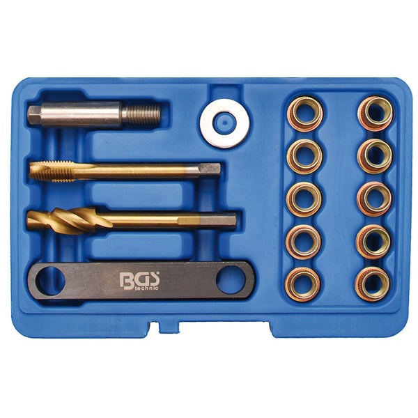 BGS Reparatur-Satz für Bremsgewinde für VAG M12 x 1,5 mm 15tlg. - 8408