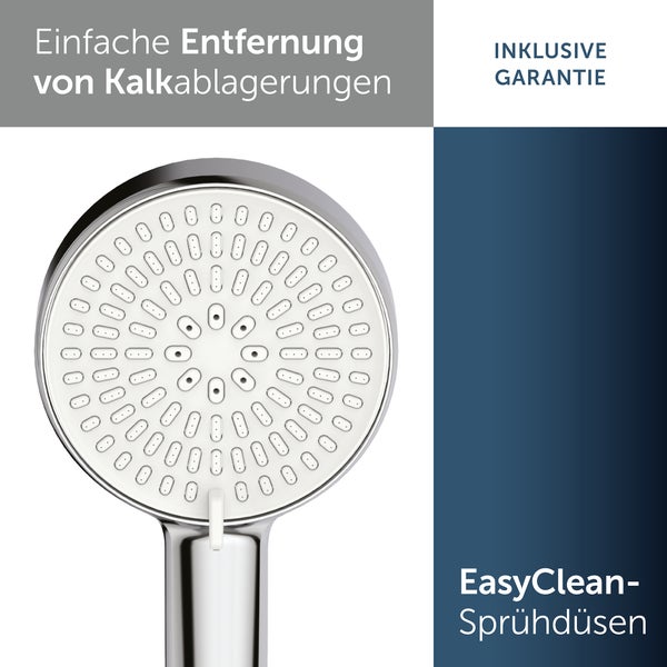 Handbrause mit Antikalkfunktion und EasyClean-Sprühdüsen