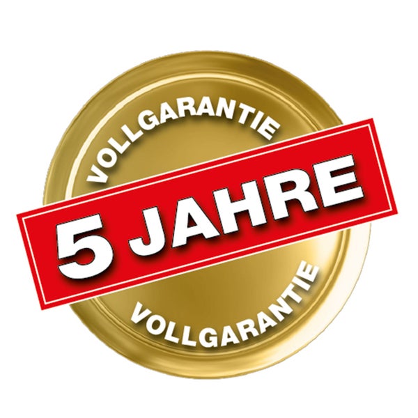 Fünf Jahre Vollgarantie