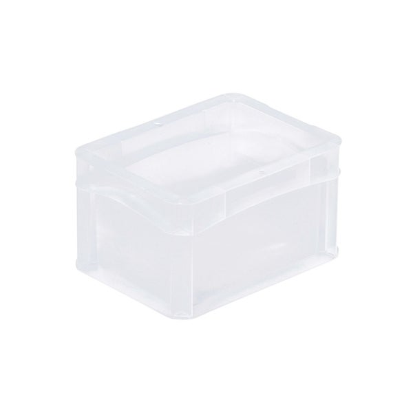 PROREGAL Transparenter Eurobehälter BasicLine Mit Geschlossenem Griff HxBxT 12 x 15 x 20 cm 2,2 Liter Eurobox Transportbox