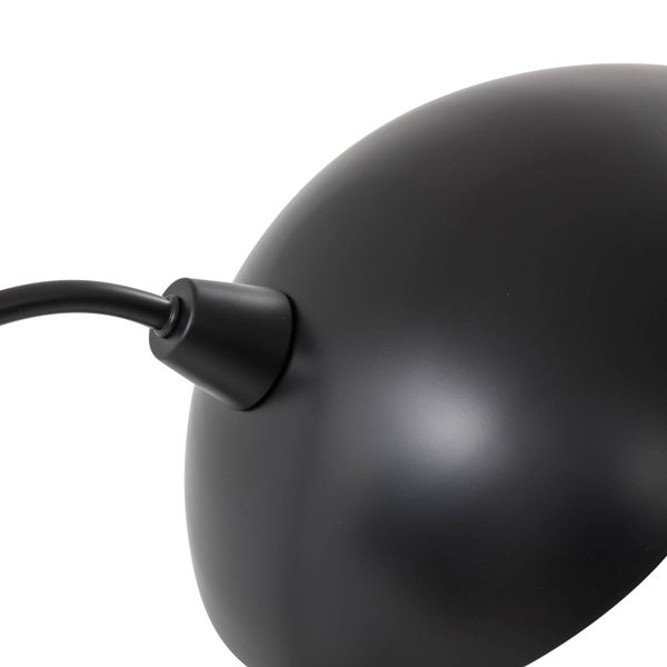 Lucande Tischlampe Arvadon (Modern) in Schwarz aus Metall (1 flammig, E14) - Tischleuchte Schreibtischlampe Nachttischlampe Wohnzimmerleuchte