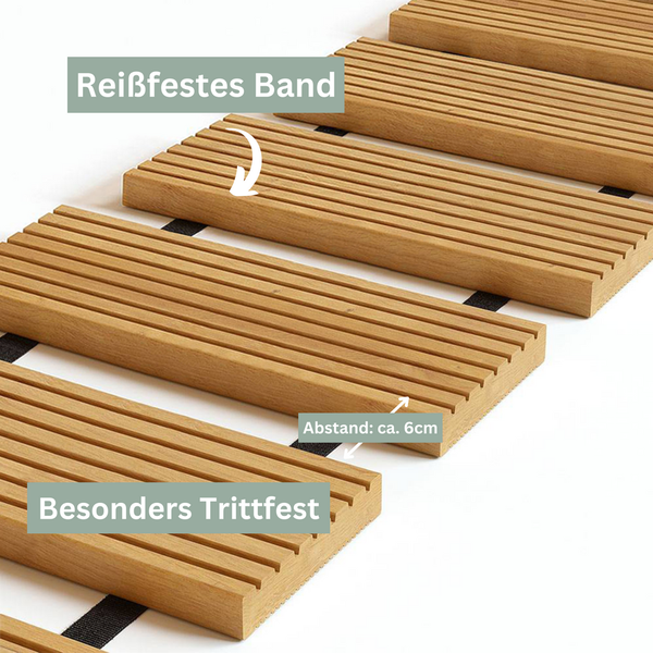 holz4home Rollweg Gartenweg aus Lärche  Holztritte für Garten 45 cm