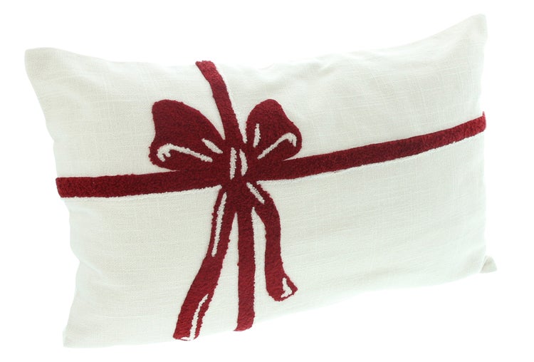 Dekokissen mit Schleifendesign