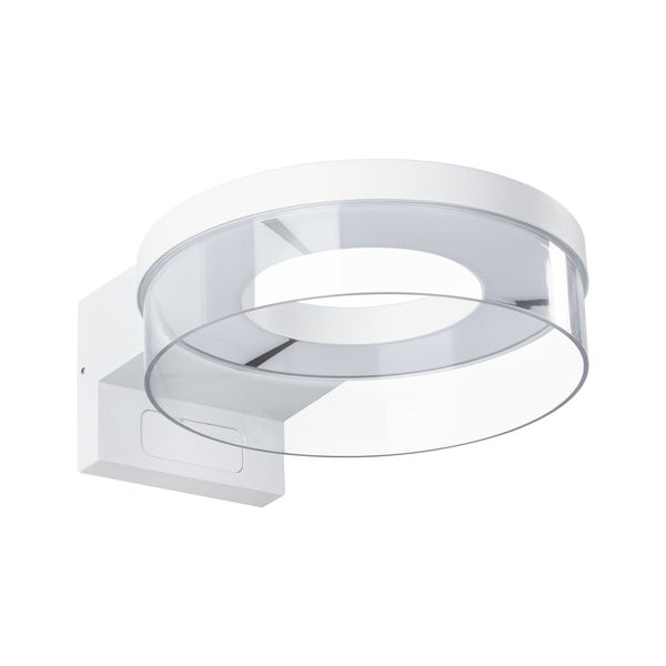 Weiße LED Wandleuchte mit zylindrischem Schirm