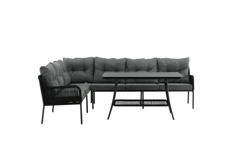 Berlin Loungeset 2 Teile grau,schwarz. 1 X 1 X 1 cm