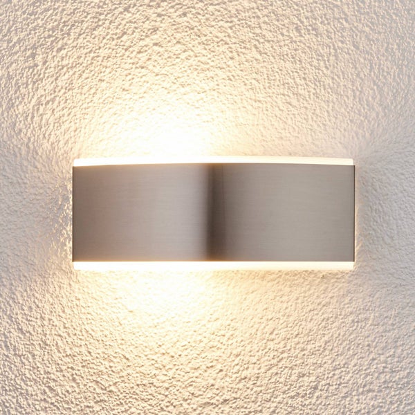 Wandleuchte aus Edelstahl