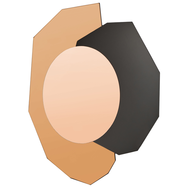 Dekorativer Wandspiegel mit geometrischen Formen