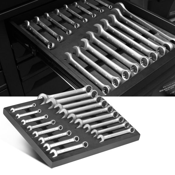 Werkzeugkasten Schublade mit Stahlwerk Maulschlüsselsatz