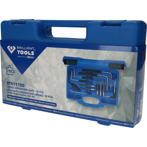 Brilliant Tools Airbag Demontage Satz im Koffer