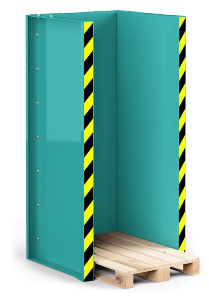 RR Industrietechnik Paletten Stapel Station RPS-15 BxTxH 1020x945x2145 mm RAL 5018 Türkisblau