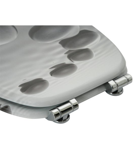 WC-Sitz mit Absenkautomatik Black Stones