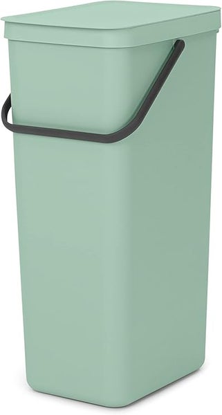 Brabantia Abfallsammler Mit Stay Open Deckel 40 Liter HxBxT 62 x 26,8 x 34,5 cm Kunststoff Jade