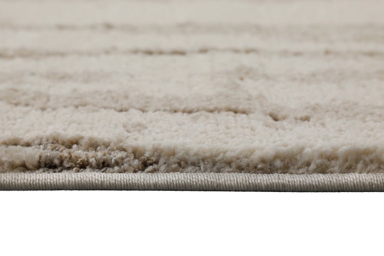 Kurzflor Teppich Creme Beige Fynn WECONhome 120x170 cm