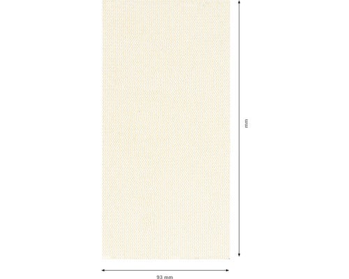 Stoffmuster mit Größenangabe in Millimetern