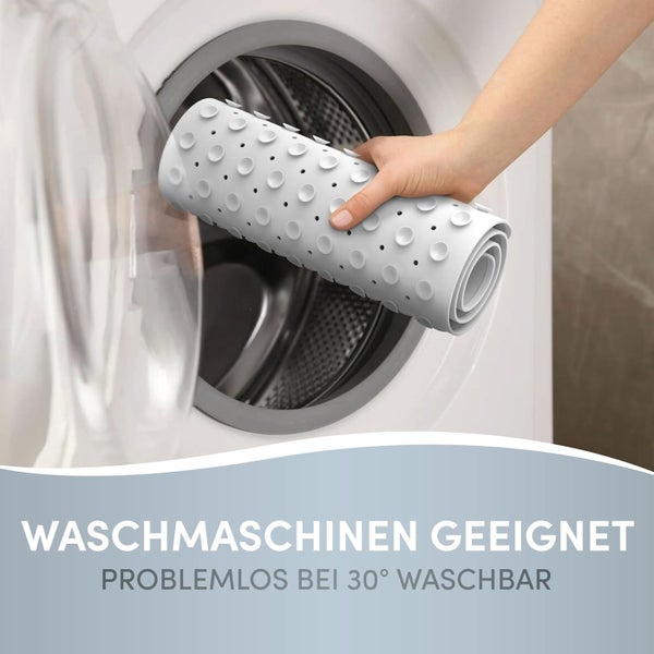 avakido® Duschmatte rutschfest Kinder - 100% BPA frei Inklusive 2 Haken zum Trocknen - Antirutschmatte, Duscheinlage - schimmelresistent & maschinenwaschbar