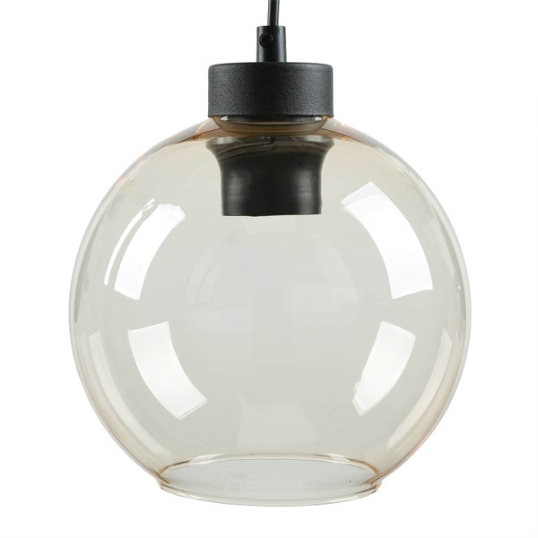 Hängelampe mit runder Glasabdeckung