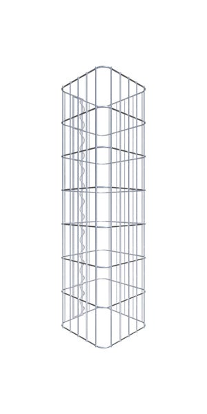 Gabionensäule 27 x 27 cm, MW 5 x 10 cm eckig - Höhe: 0,70 m