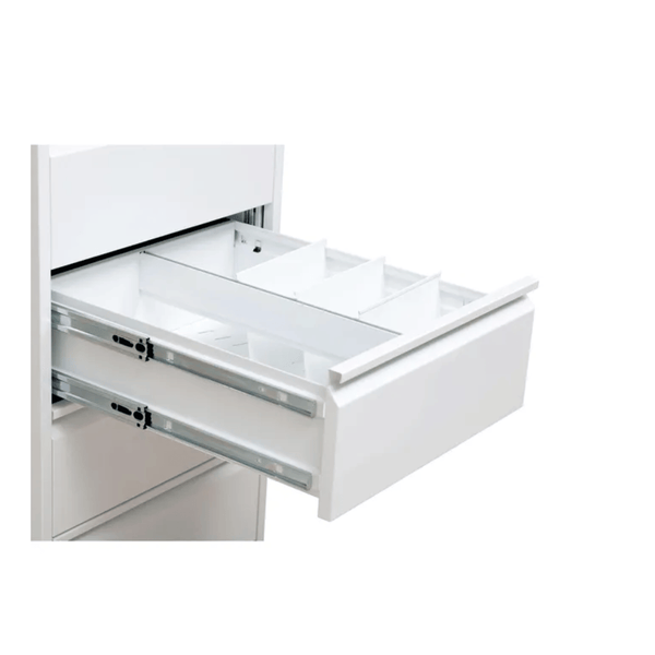 PROREGAL Karteischrank Mare 6 Schubladen HxBxT 132 x 53 x 62 cm Weiß