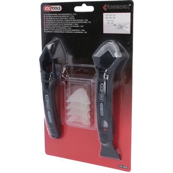 KS TOOLS FUGENFIX Silikonschaber- und Abziehersatz 7tlg. - 116.1050