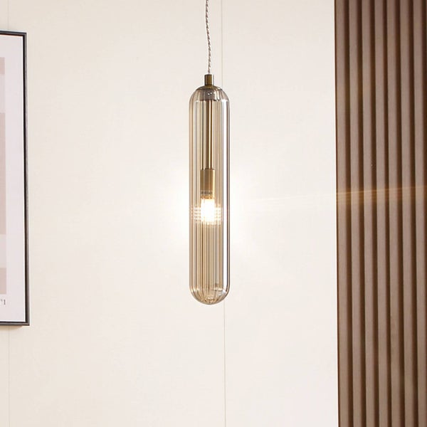 Lucande Pendelleuchte Freylin (Retro, Vintage Antik) in Creme aus Glas (1 flammig G9) - Hängelampe Esstischlampe Hängeleuchte Wohnzimmerleuchte