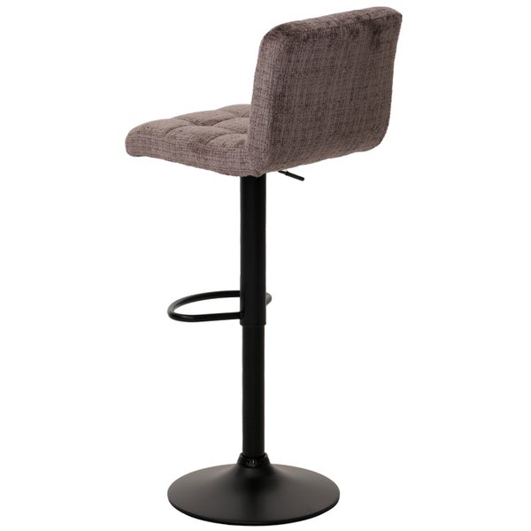 Barhocker mit gepolsterter Sitzfläche und Rückenlehne, höhenverstellbar