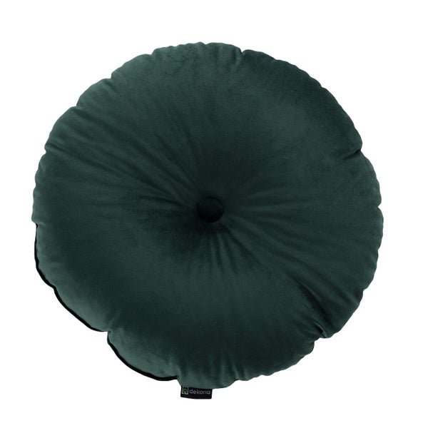 KISSEN Velvet rund, bordeaaux, 37cm