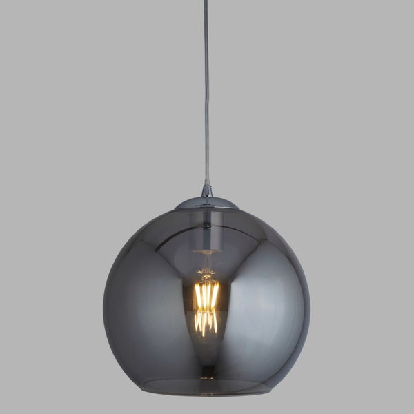 Kugelförmige Pendelleuchte mit Glaskörper