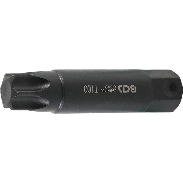 BGS Bit Länge 100 mm Antrieb Außensechskant 22 mm T-Profil (für Torx) T100 - 5246-T100