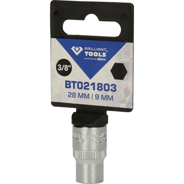 BRILLIANT TOOLS 3/8 Sechskant-Stecknuss 9 mm - BT021803