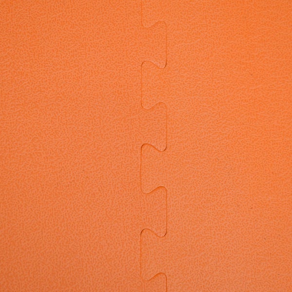 180x180 XL Trainingsmatte mit Rand - 4er Set 90x90 Bodenmatte Orange
