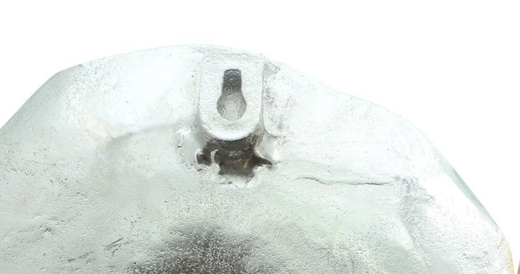 FRANK FLECHTWAREN | Wanddeko Blume, 2er Set, ALUMINIUM, Ø 18 x 58 cm, Ø 23 x 74 cm
