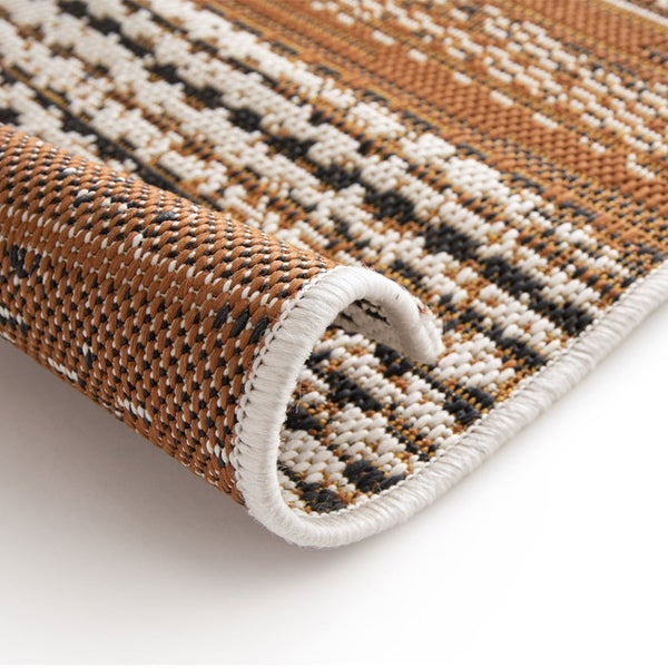 FLOORDIREKT Outdoorteppich - Wetterbeständiger Außenteppich - Rebel - Braun - 80 x 150 cm