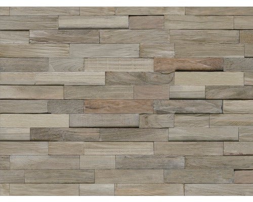 Holzverblender Teak Reclaimed Gun Smoke 20x50 cm