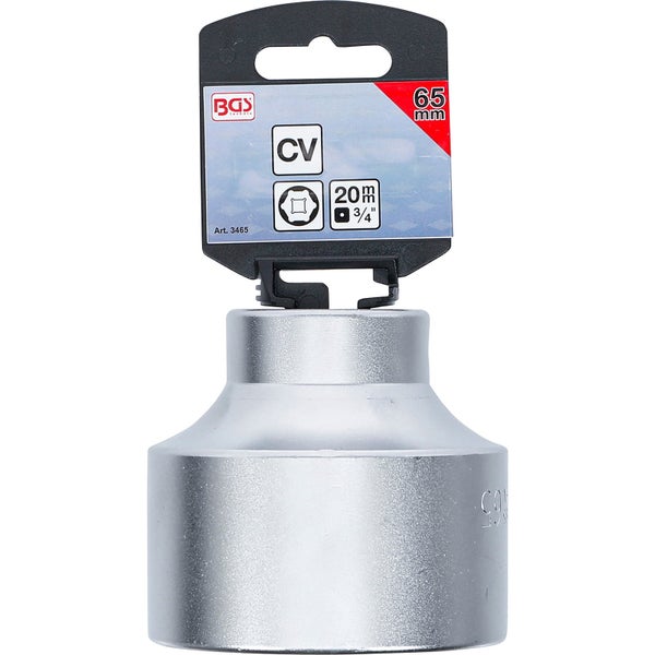 BGS technic Steckschlüssel Einsatz mit 20 Millimeter Schlüsselweite und 3/4 Zoll Aufnahme