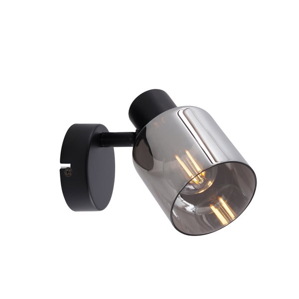 Wandleuchte mit Glasschirm