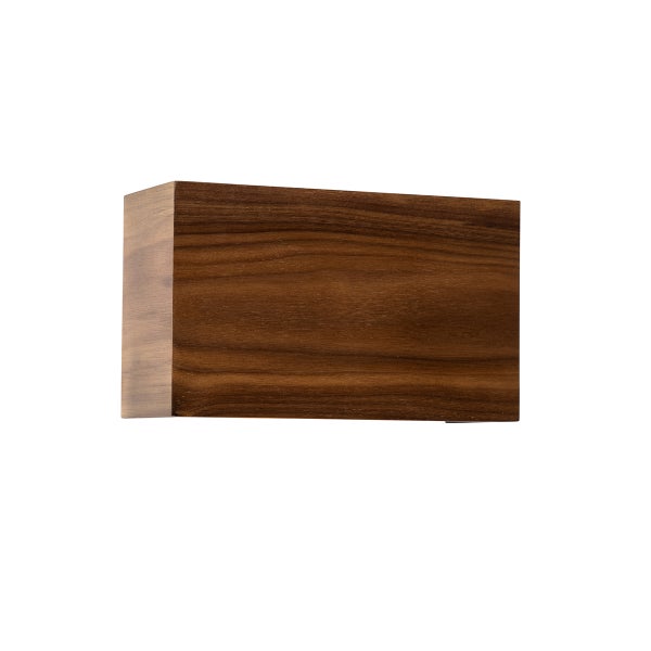 Wandleuchte aus Holz in rechteckiger Form zur Wandmontage