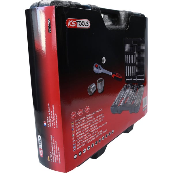 KS TOOLS 1/4+ 3/8+ 1/2 Steckschlüssel-Satz 195tlg. - 917.0795