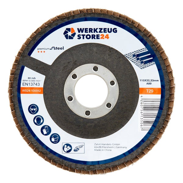 Werkzeug Store24 Schleifmopteller 115 x 22,23 Millimeter