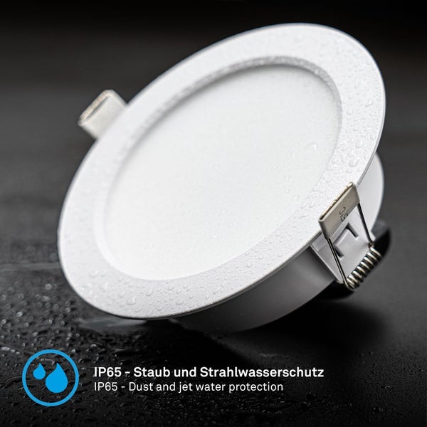 3er Set LED Einbaustrahler Einbauleuchten Spots RGB CCT Dimmbar Fernbedienung