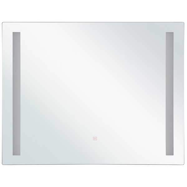 LED-Badezimmer-Spiegel LIRAC 70 cm 60 cm Silber